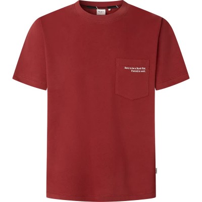 тениска,мъжки,тениски,pepe,jeans,somer,short,sleeve,t,shirt,red,(currant,red)