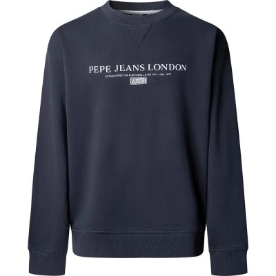 блуза,мъжки,пуловери,pepe,jeans,summer,seasonal,logo,sweatshirt,blue,(dulwich,blue)