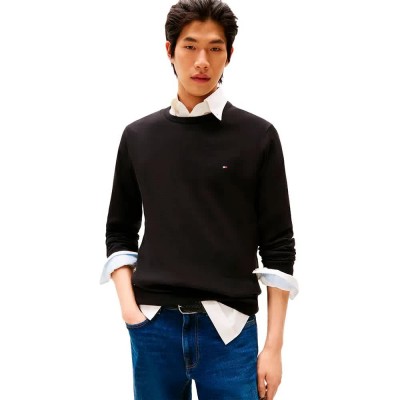 блуза,мъжки,пуловери,tommy,hilfiger,core,essential,sweater,black