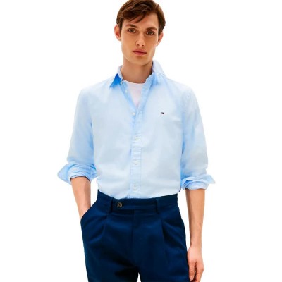 риза,с,дълъг,ръкав,мъжки,ризи,tommy,hilfiger,core,flex,regular,fit,long,sleeve,shirt,sweet,blue