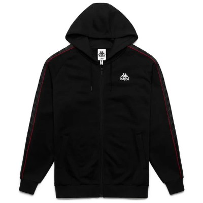блуза,мъжки,пуловери,kappa,222,banda,zamin,4,full,zip,sweatshirt,black,(black,red,racing,white)