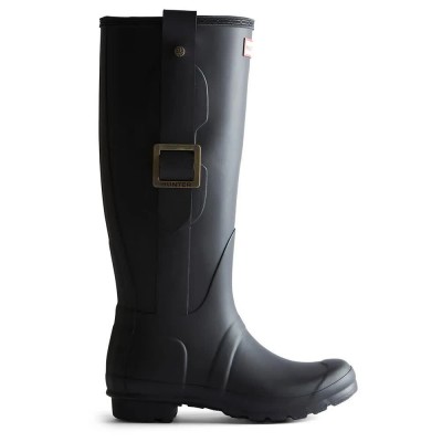 обувки,дамски,боти,дамски,високи,обувки,за,ходене,hunter,original,tall,exaggerated,buckle,rain,boots,black