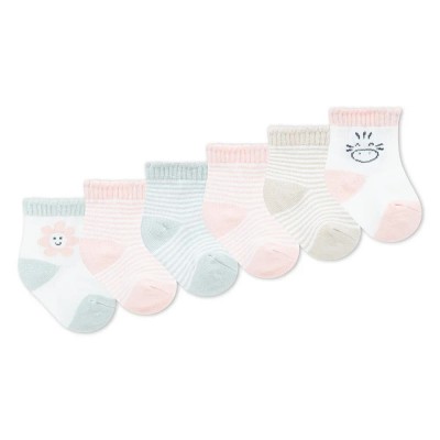бебешки,чорапи,мъжки,чорапи,дамски,чорапи,huggies,clothes,nu8159,socks,6,pairs,multicolor,(baby,mist)