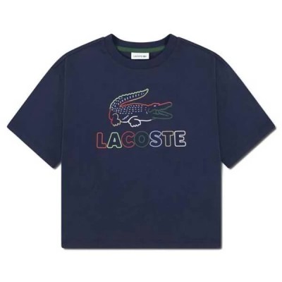 детска,тениска,мъжки,тениски,дамски,тениски,lacoste,kids,knit,short,sleeve,t,shirt,blue,(marine)