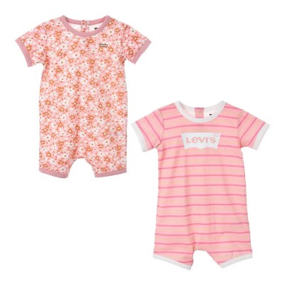 детски,облекла,за,момичета,levi´s,®,stripe,romper,overall,2,units,pink,(hazel)