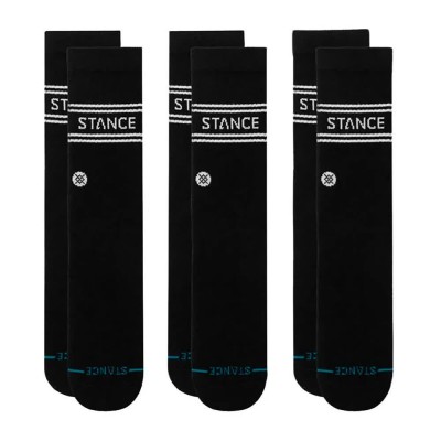 чорапи,мъжки,чорапи,дамски,чорапи,stance,vital,crew,socks,3,pairs,black,(black)