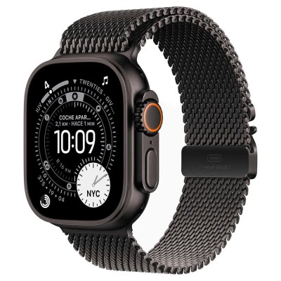 часовник,часовници,apple,watch,ultra,3gps,+,cellular49,mmtitanium,case,milanese,loop,brown,(black,titanium,black,titanium)