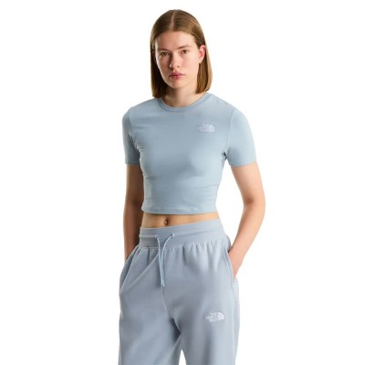 тениска,мъжки,тениски,дамски,тениски,the,north,face,esential,cropped,slim,short,sleeve,t,shirt,blue,(frost,grey)