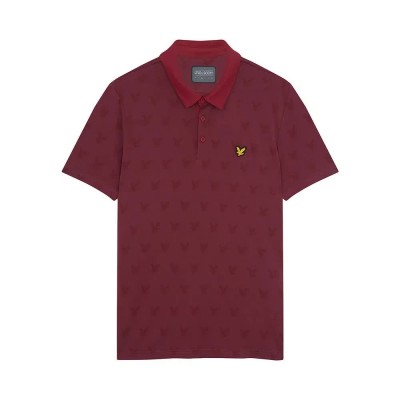 мъжки,блузи,с,яка,lyle,&,scott,jacquard,short,sleeve,polo,red,(cranberry)