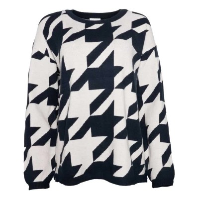 блуза,дамски,пуловери,дамски,плетени,дрехи,redgreen,kalinka,sweater,blue,(dark,navy,pattern)