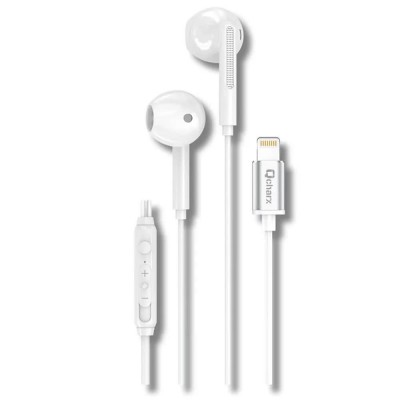 слушалки,слушалки,qcharx,beat,1,lightning,earphones,white,(white)