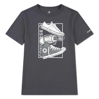 детска,тениска,мъжки,тениски,дамски,тениски,converse,kids,3,shoe,short,sleeve,t,shirt,grey,(dark,matter)