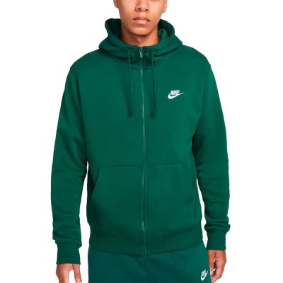 блуза,мъжки,пуловери,nike,club,full,zip,sweatshirt,green