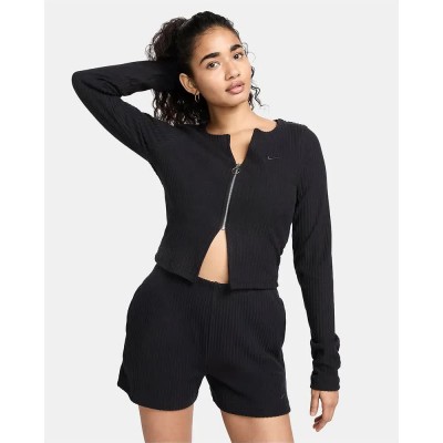 жилетка,дамски,пуловери,дамски,плетени,дрехи,nike,fn3682,cardigan,black