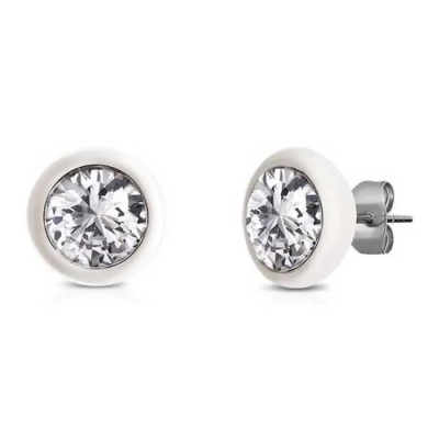 бижутерия,ops,objects,wonder,single,stone,earrings,silver,(grey)