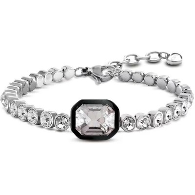 бижутерия,ops,objects,wonder,single,stone,rectangular,bracelet,black