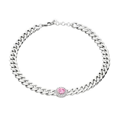 бижутерия,chiara,ferragni,j19auw20,necklace,silver,(pink)