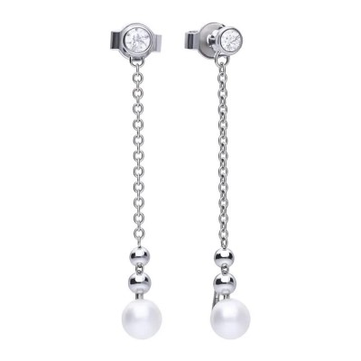 бижутерия,diamonfire,6218711111,earrings,silver,(grey)