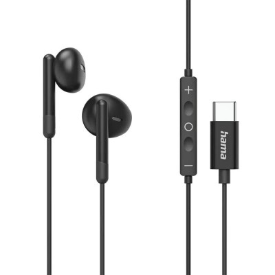 слушалки,слушалки,hama,classy,usb,c,earphones,black,(black)