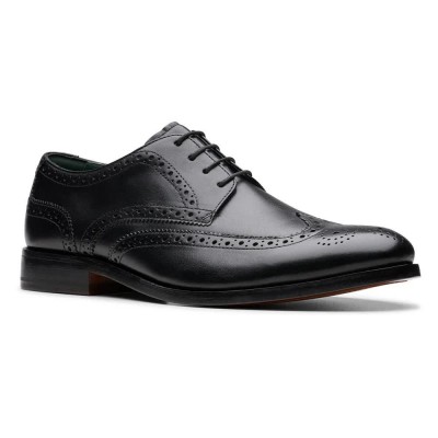 обувки,мъжки,обувки,clarks,shoes,craft,james,tip,loafers,refurbished,black,leather