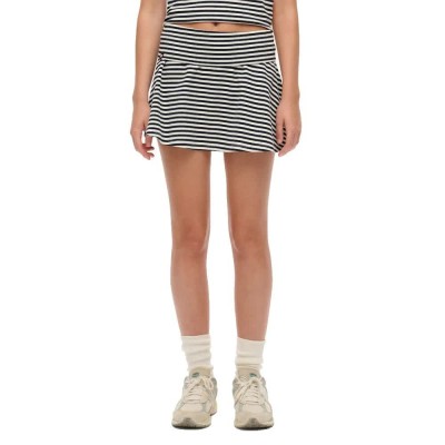 пола,дамски,поли,и,рокли,superdry,athletic,essential,fold,over,skirt,black,(eclipse,navy,stripe)