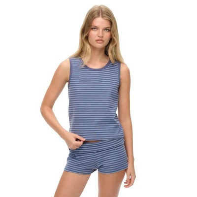 тениска,дамски,тениски,superdry,athletic,essential,stripe,sleeveless,t,shirt,mariner,navy,tidal,blue,stripe