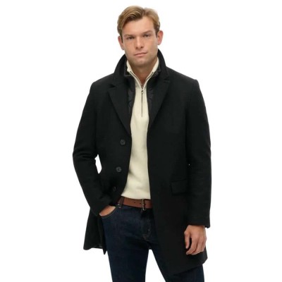 палто,мъжки,якета,superdry,town,2in1,coat,black
