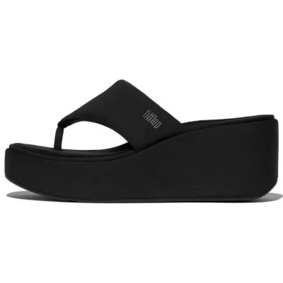 сандали,на,платформа,дамски,сандали,и,чехли,fitflop,wedge,platform,sandals,black,(all,black)
