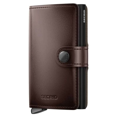 портфейли,и,портмонета,secrid,miniwallet,dusk,leather,wallet,dark,brown+