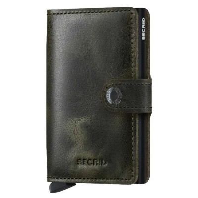 портфейли,и,портмонета,secrid,miniwallet,vintage,leather,wallet,olive,black