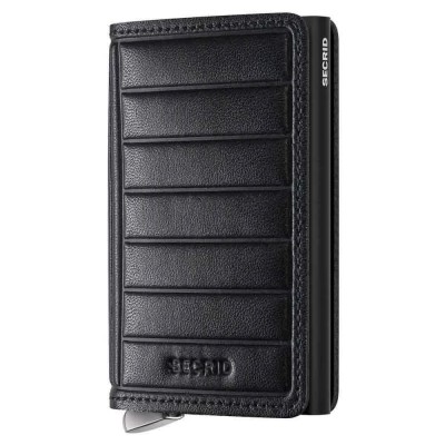 портфейли,и,портмонета,secrid,slimwallet,emboss,lines,leather,wallet,black+