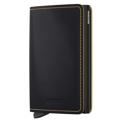 портфейли,и,портмонета,secrid,slimwallet,matte,leather,wallet,black,&,ochre
