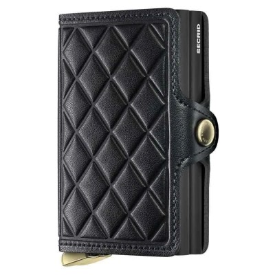 портфейли,и,портмонета,secrid,twinwallet,emboss,diamond,leather,wallet,black+
