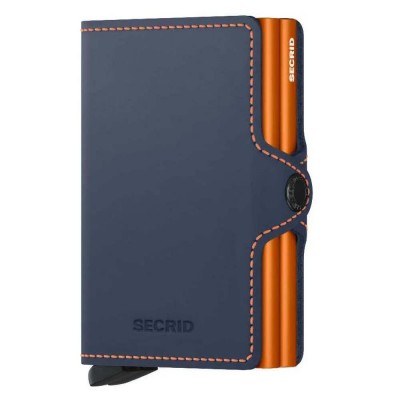 портфейли,и,портмонета,secrid,twinwallet,matte,leather,wallet,night,blue,&,orange