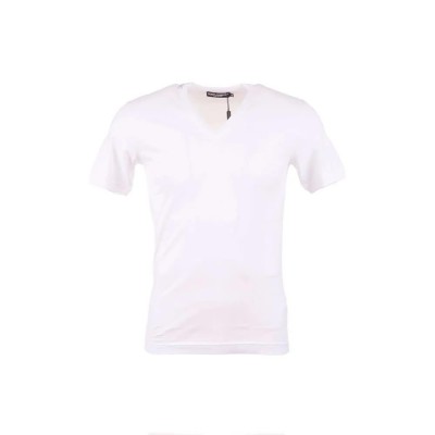 тениска,мъжки,тениски,дамски,тениски,dolce,&,gabbana,743717,short,sleeve,v,neck,t,shirt,white,(white)