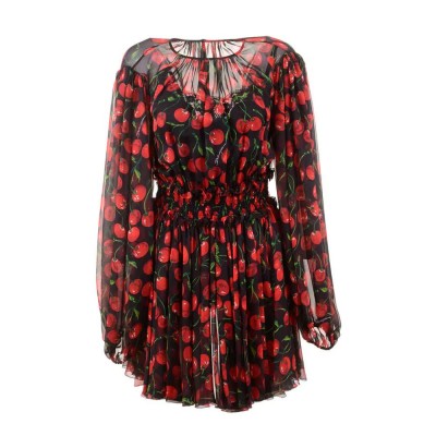 рокля,дамски,поли,и,рокли,dolce,&,gabbana,746323,long,sleeve,short,dress,red