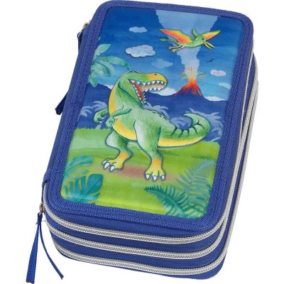 ученически,принадлежности,faber,castell,dinosaur,573041,pencil,case,green
