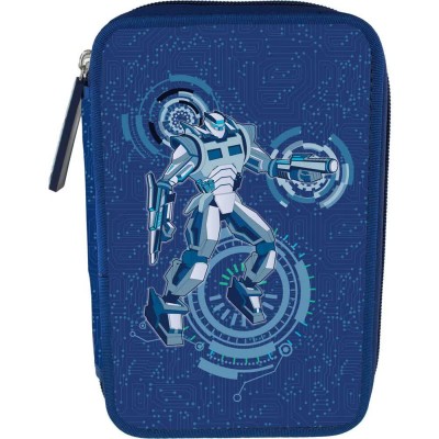 канцеларски,принадлежности,tinka,cyber,robot,8804716,pencil,case,black,green