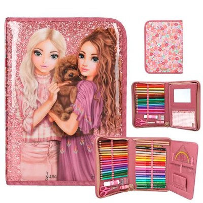 канцеларски,принадлежности,topmodel,floral,0413056,pencil,case,multicolor
