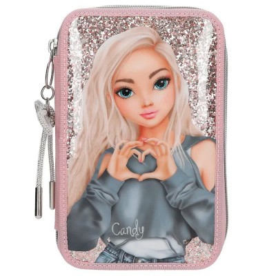 канцеларски,принадлежности,topmodel,my,bff,413293,pencil,case,pink,grey