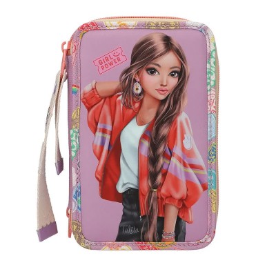 канцеларски,принадлежности,topmodel,girl,power,pencil,case,purple