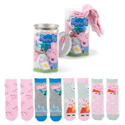 чорапи,мъжки,чорапи,дамски,чорапи,peppa,pig,peppa,pig,socks,4,pairs,multicolor,(multicolor)