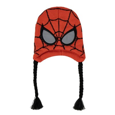 шапка,всички,шапки,spiderman,spiderman,peruvian,beanie,red,(multicolor)