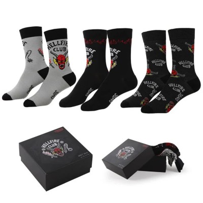чорапи,мъжки,чорапи,дамски,чорапи,stranger,things,stranger,things,socks,3,pairs,white,black,(multicolor)