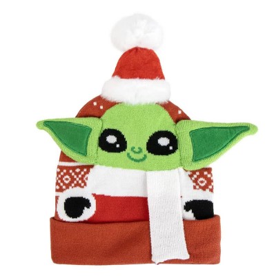шапка,всички,шапки,star,wars,the,mandalorian,christmas,knitted,beanie,multicolor,(multicolor)