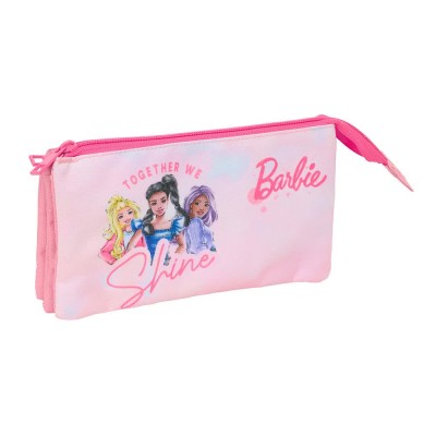 канцеларски,принадлежности,safta,barbie,22x12x3,cm,triple,pencil,case,multicolor