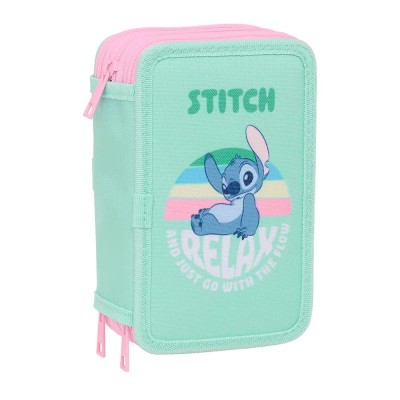 канцеларски,принадлежности,safta,stitch,12.5x19.5x5.5,cm,triple,pencil,case,37,pieces,multicolor,1