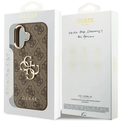 други,аксесоари,guess,4g,big,4g,classic,logo,iphone,17,phone,case,brown,(brown,gold)