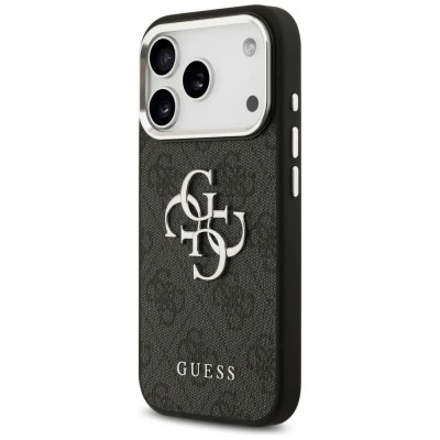 други,аксесоари,guess,4g,big,4g,classic,logo,iphone,17,pro,max,phone,case,black,(black,silver)