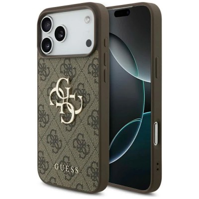 други,аксесоари,guess,4g,big,logo,iphone,17,pro,max,phone,case,brown,(brown)